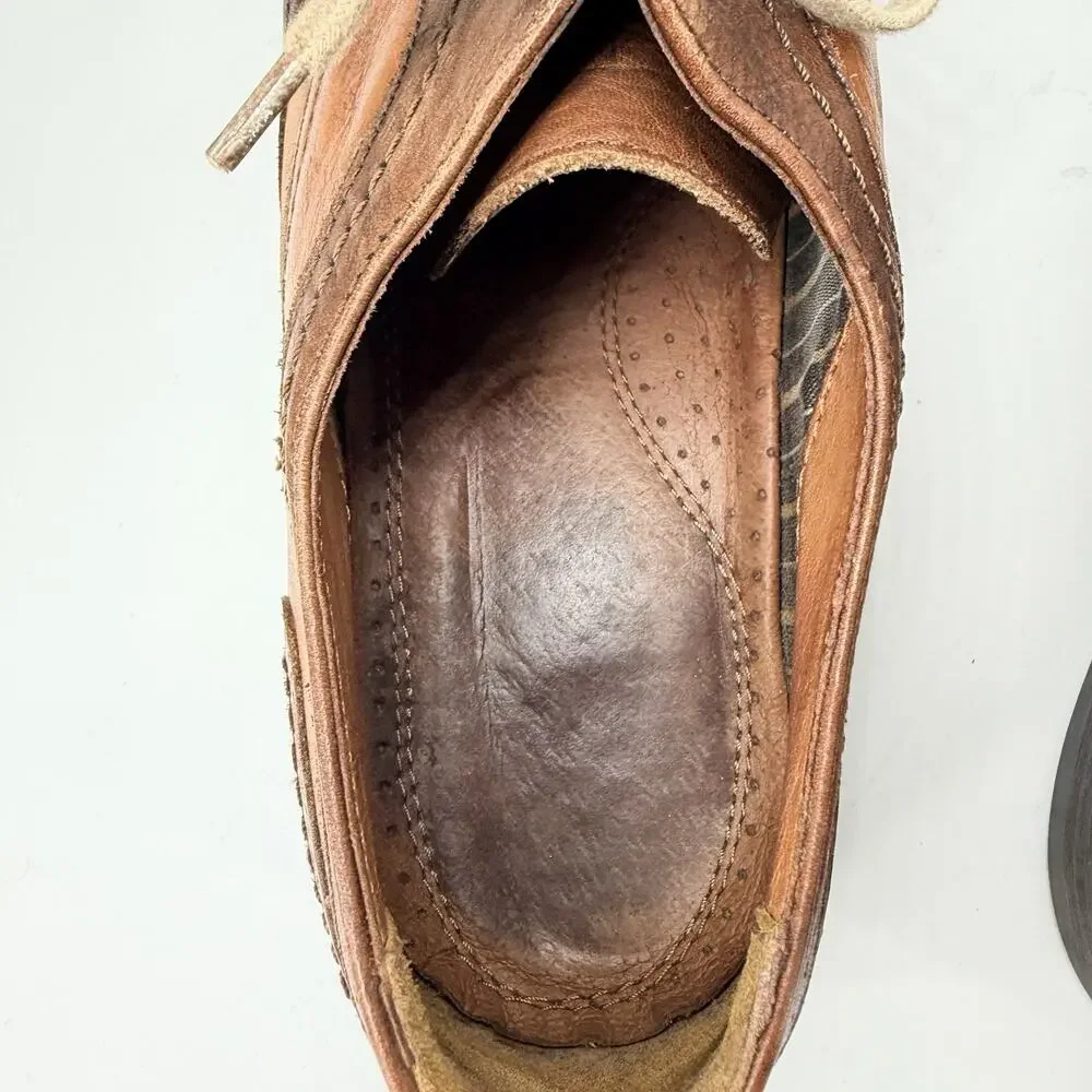 Johnston & Murphy 1850 Brown Leather Cap Toe Lace Up Oxfords Shoes Men's 10 M